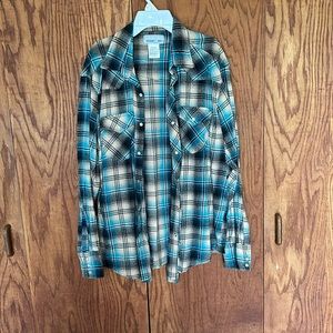 Wrangler Pearl Snap Flannel